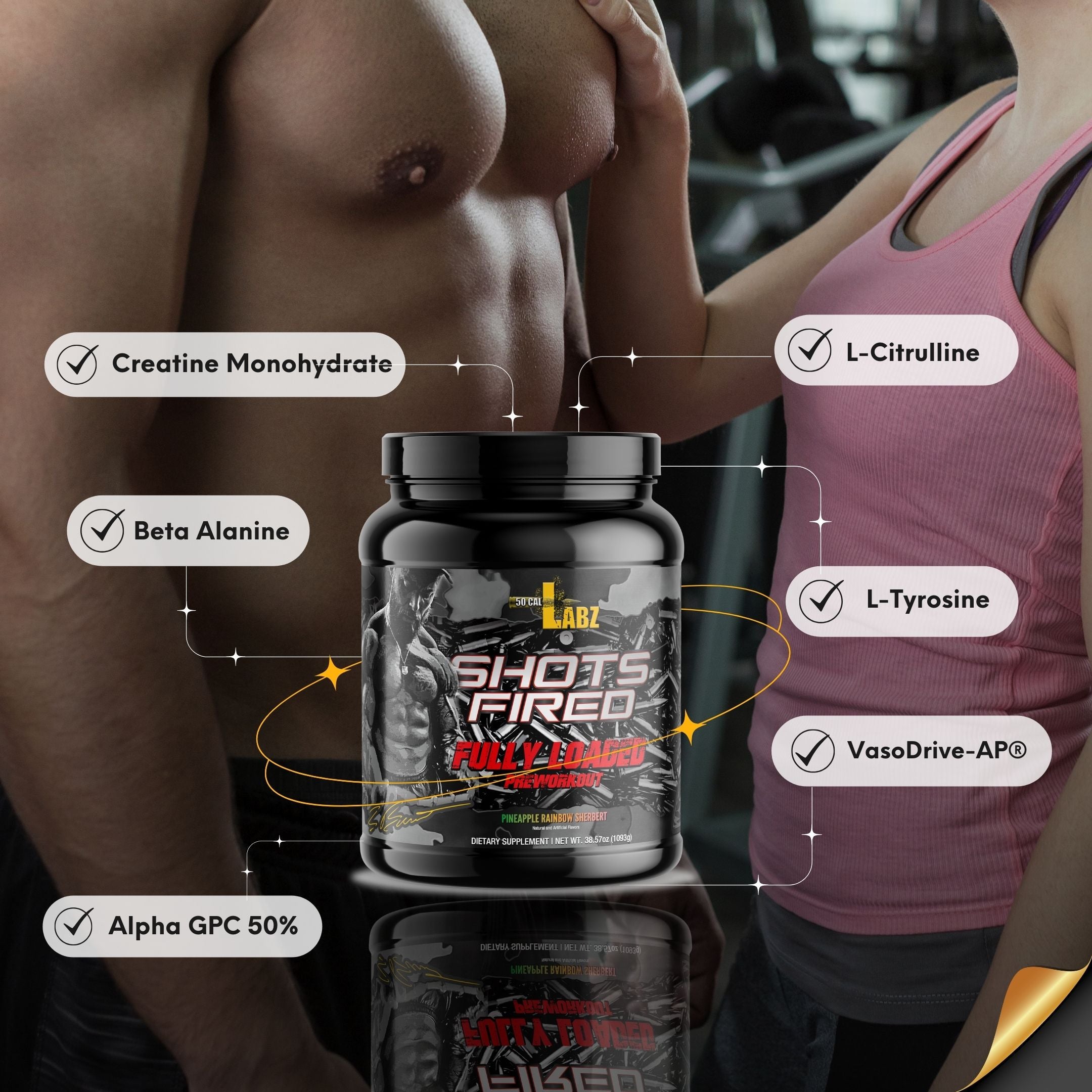 SHOTS FIRED® Fully Loaded - The STRONGEST PreWorkout – 50CalLabz
